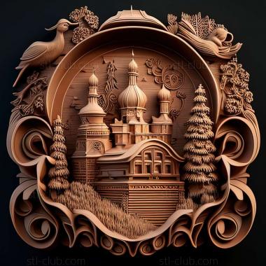 3D мадэль Красноуральск в России (STL)